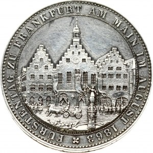 Germany FRANKFURT AM MAIN 1 Thaler 1863 Assembly of Princes