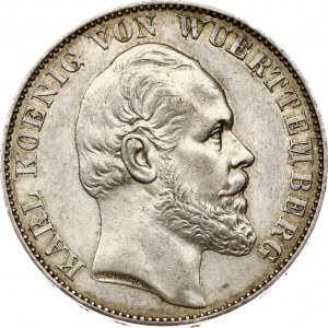 Germany WÜRTTEMBERG 1 Thaler 1871 Victorious Conclusion of Franco-Prussian War