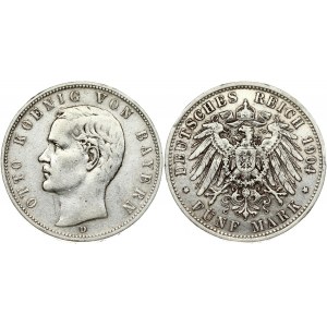 Germany BAVARIA 5 Mark 1904D
