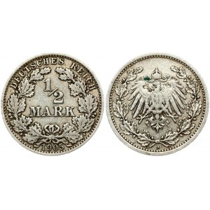 Germany Empire 1/2 Mark 1905A