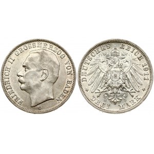 Germany BADEN 3 Mark 1911G