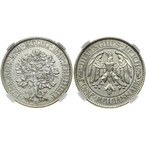 Germany Weimar Republic 5 Reichsmark 1927A NGC AU DETAILS