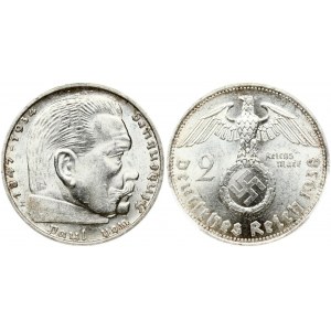 Germany 2 Reichsmark 1938 E Paul von Hindenburg PCGS MS 62
