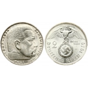 Germany 2 Reichsmark 1939 D Paul von Hindenburg PCGS MS 62