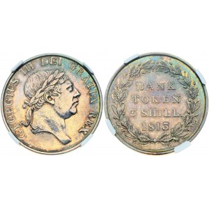 Great Britain 3 Shillings 1813 Bank of England Token NGC AU 58