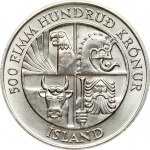 Iceland 500 Kronur 1974 1100th Anniversary of the First Settlement in the Island