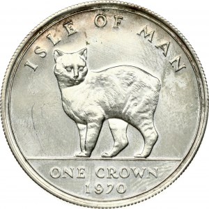 Isle of Man 1 Crown 1970 Manx Cat