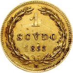 Italy PAPAL STATES 1 Scudo 1853-VIIIR
