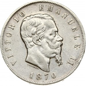 Italy 5 Lire 1870M BN