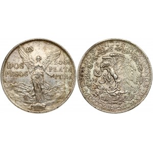 Mexico 2 Pesos 1921 Centennial of Independence