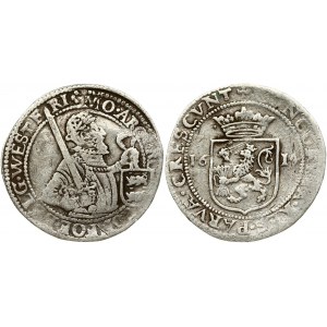 Netherlands WEST FRIESLAND 1/2 Nederlandse Rijksdaalder 1614