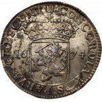 Netherlands HOLLAND 1 Silver Ducat 1674