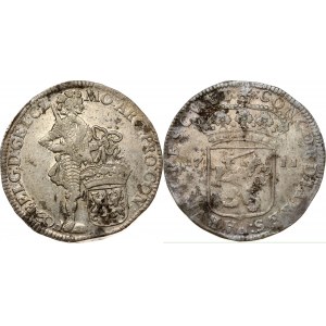 Netherlands GELDERLAND 1 Silver Ducat 1711