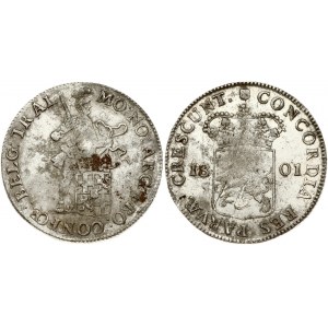 Netherlands UTRECHT 1 Silver Ducat 1801