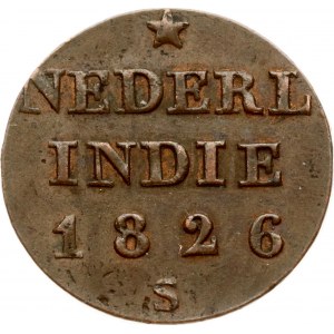 Netherlands East Indies 1/4 Stuiver 1826S