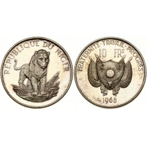 Niger 10 Francs 1968 Lion