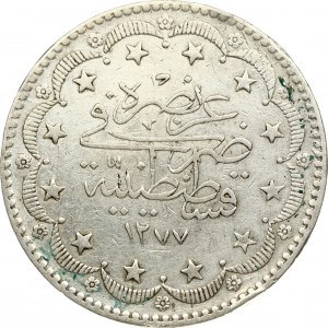 Ottoman Empire 20 Kurus 1277/2 (1862)