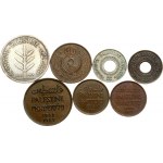 Palestine 1 - 100 Mils (1927-1964) Lot of 7 Coins