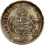 Peru 1/2 Real 1858/1868 MB