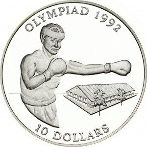 Solomon Islands 10 Dollars 1992 1992 Summer Olympics Barcelona Boxing