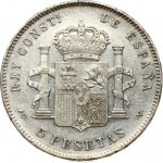 Spain 5 Pesetas 1896 PGV
