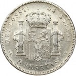 Spain 5 Pesetas 1898 SGV