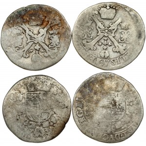 Spanish Netherlands BRABANT 1/4 Patagon (1613-1620) Lot of 2 Coins