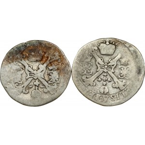 Spanish Netherlands BRABANT 1/4 Patagon (1613-1620) Lot of 2 Coins