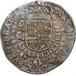 Spanish Netherlands BRABANT 1/2 Patagon 1657 Brussels (R3) RARE