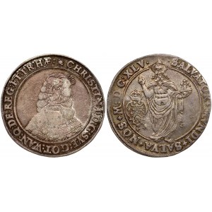 Sweden 1 Riksdaler MDCXLV (1645) AG