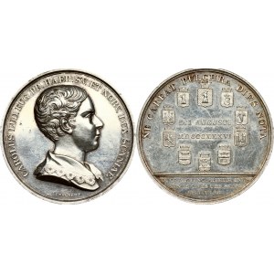 Sweden Medal 1836 issued on the occasion of Prince Karl's first visit to Skane