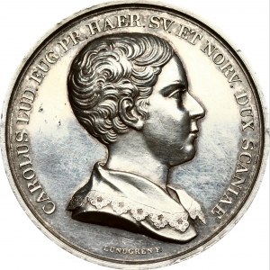 Sweden Medal 1836 issued on the occasion of Prince Karl's first visit to Skane