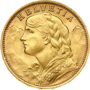 Switzerland 20 Francs 1927B