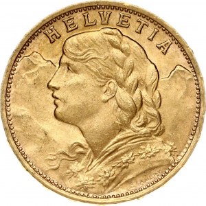 Switzerland 20 Francs 1935L-B