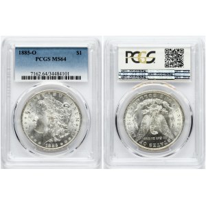 USA 1 Dollar 1885 O 'Morgan Dollar' PCGS MS 64