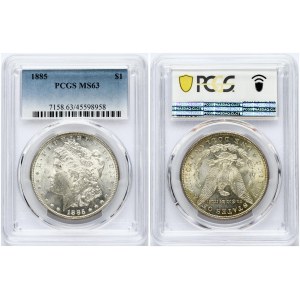 USA 1 Dollar 1885 'Morgan Dollar' Philadelphia PCGS MS 63