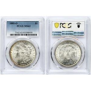 USA 1 Dollar 1885 O 'Morgan Dollar' PCGS MS 63