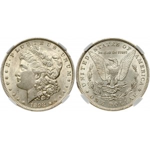 USA 1 Dollar 1898 'Morgan Dollar' Philadelphia NGC MS 60