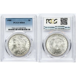 USA 1 Dollar 1900 'Morgan Dollar' Philadelphia PCGS MS 64