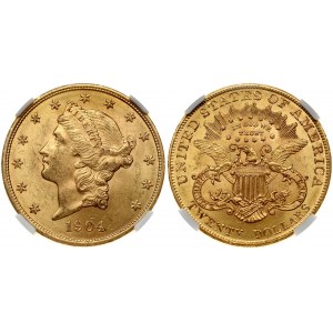 USA 20 Dollars 1904 Philadelphia 'Liberty Head - Double Eagle' NGC MS 62