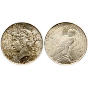 USA 1 Dollar 1922 'Peace Dollar' Philadelphia PCGS MS 64