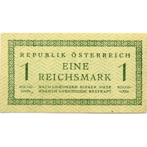 Austria 1 Reichsmark ND (1945) Russian Occupation