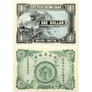 China Waisha Swatow Lee Yick Cheong Bank 1 Dollar ND (1914) Banknote