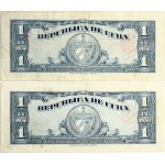 Cuba 1 Peso 1960 Banknotes Lot of 2 Banknotes
