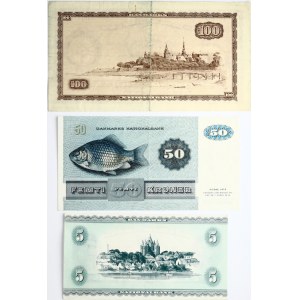 Denmark 1 - 100 Kroner (1914-1936) Banknotes Lot of 6 Banknotes