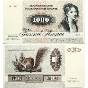 Denmark 1000 Kroner 1972 Banknote