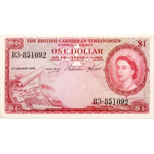 Eastern Caribbean States 1 Dollar 1958 Banknote