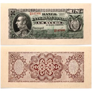 Ecuador 1 Sucre ND (1886-1894) Banknote