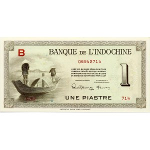French Indochina 1 Piastre ND (1945-1951) Banknote