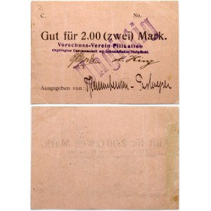 Germany East Prussia 2 Mark Pillkallen 1914 Banknote (Pilkalė)